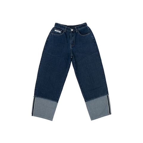 턴업 배럴 데님팬츠_BU