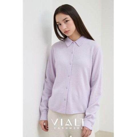 비알트(VIALT) 캐시미어100 셔츠 가디건