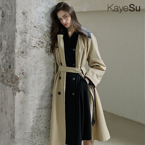 [케이수] 25FW 더블 숄 카라 드레스 1종