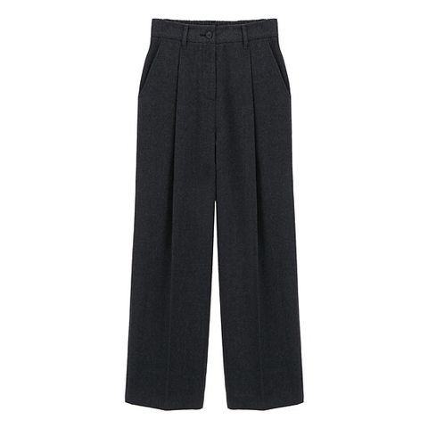 ● 25FW 울 블렌디드 헤링본 핀턱 팬츠