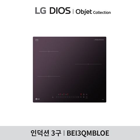 LG 디오스 인덕션 빌트인 3구 블랙(BEI3QMBLOE)