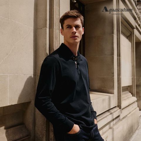 [카드 5%할인]아쿠아스큐텀 25FW 남성 기자코튼100 카라 셔츠 3종