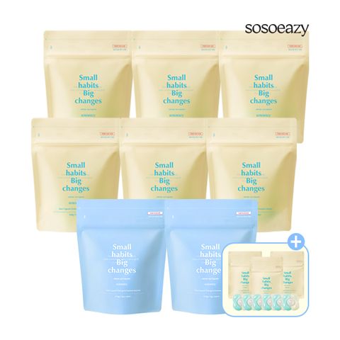 소소이지 캡슐세제 그리너리향 6팩(30캡슐*6)+썸머브리즈향2팩