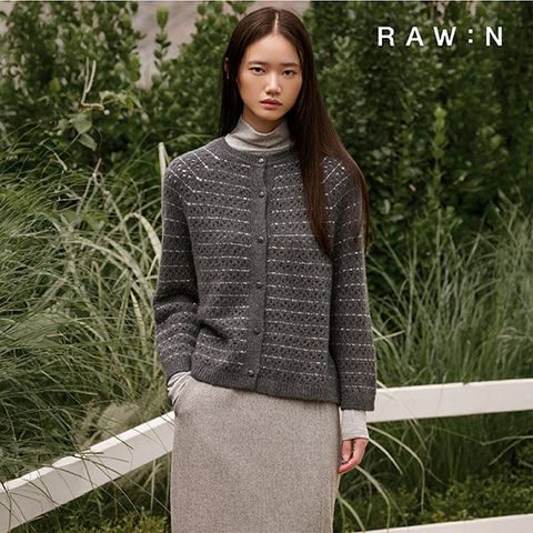 로우앤 25FW 프리미에르 캐시미어 스팽글 가디건 1종