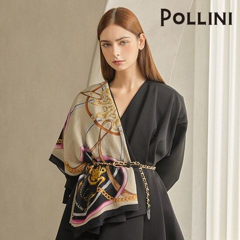 폴리니 러브 홀스빗 울실크 숄스카프