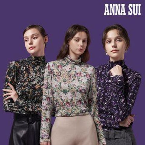 안나수이 플로럴 티블라우스 3종