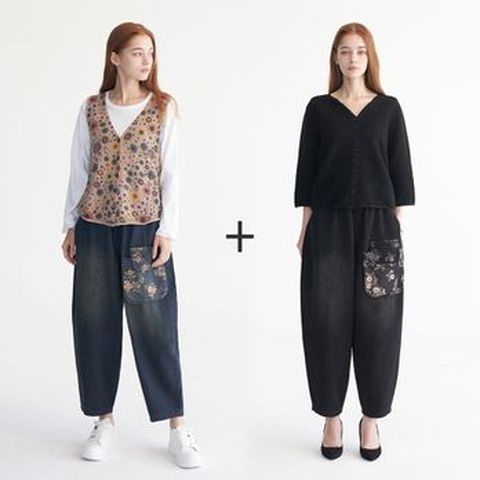 라라쎄 벌룬데님팬츠 2종