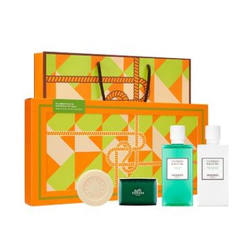 에르메스 운자르뎅 수르닐 헤어 스페셜 세트(샴푸 200ml+컨디셔너 200ml+운자르뎅 퍼퓸솝 100g+베르테 퍼퓸솝 50g)+쇼핑백