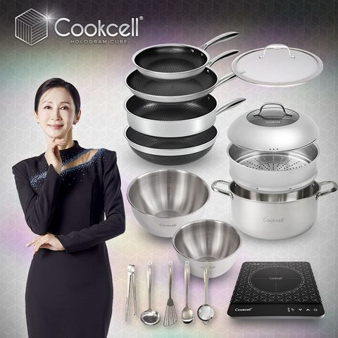 [최신상]쿡셀 홀로그램 큐브 IH 후라이팬 세트