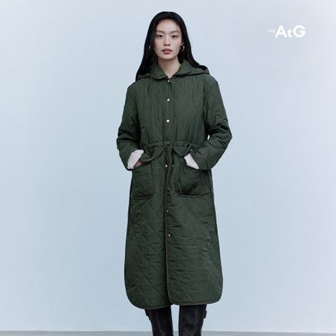 [론칭가 99,900원] 더엣지 퀼팅 롱 패딩 코트