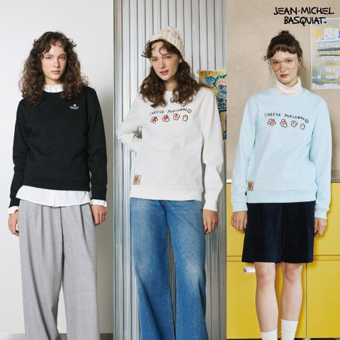 바스키아 25FW 아트워크 기모 맨투맨 2종 여성용