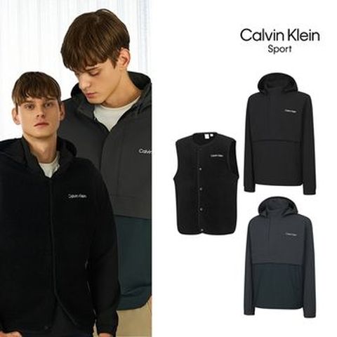 CK스포츠 25FW 남성 후리스베스트+아노락 2종 세트