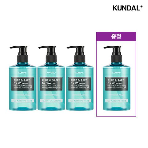 퓨어 앤 세이프 쿨링 여성청결제 (300ml) 4개