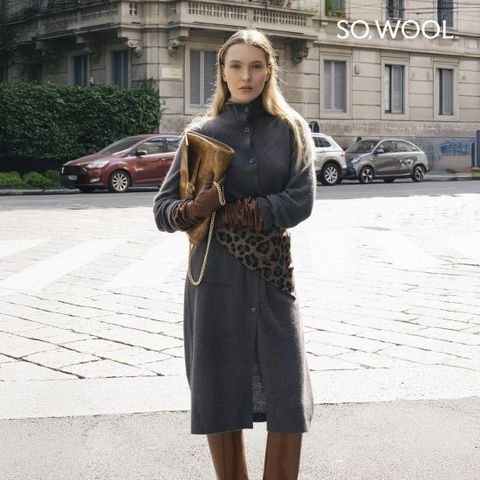 쏘울 25FW 라쿤 홀가먼트 니트 롱 가디건