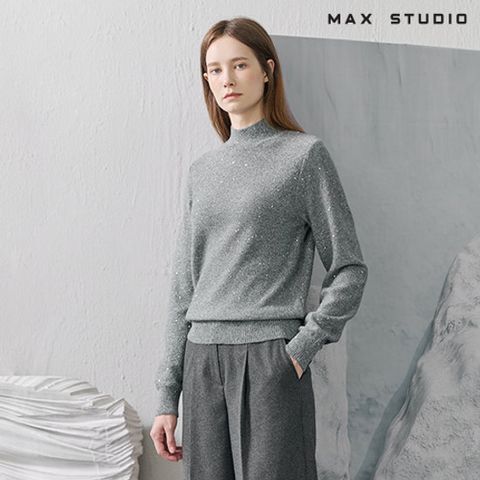 막스스튜디오 25FW 윈터 시퀸 트윙클 하이넥 풀오버 3종