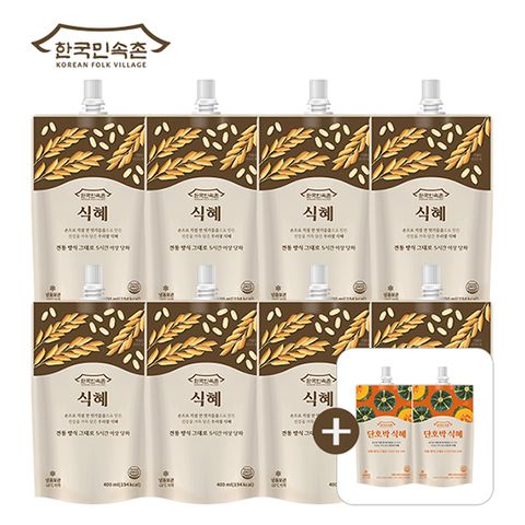 [한국민속촌] 전통식혜 400ml 8팩 + 단호박식혜 400ml 2팩