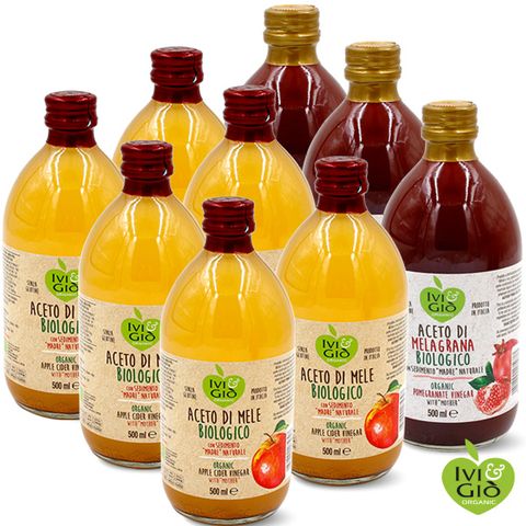 아이비앤지오 유기농 애플사이다 비니거 6병+석류 비니거 3병