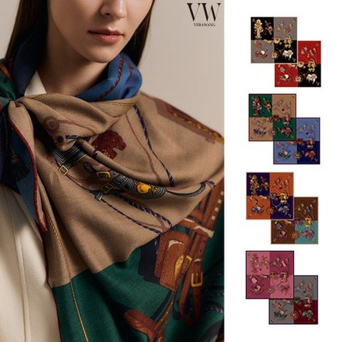 베라왕 CLEA 양면 울실크 스카프