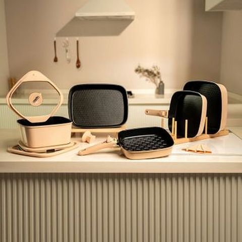 보오글 IH 네모 프라이팬냄비 풀세트