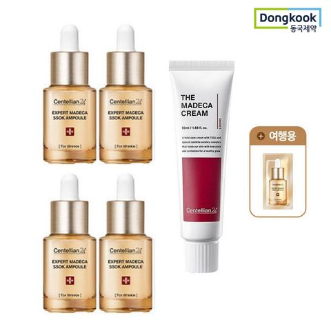 [카드 5%할인][기본] 동국제약 마데카 쏙앰플x4개 + 여행용 x 1매