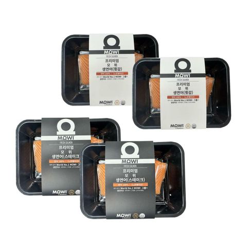 [MOWI]항공직송 노르웨이 생연어 횟감용 250g x 2팩 + 스테이크용 250g x 2팩(총 1kg)