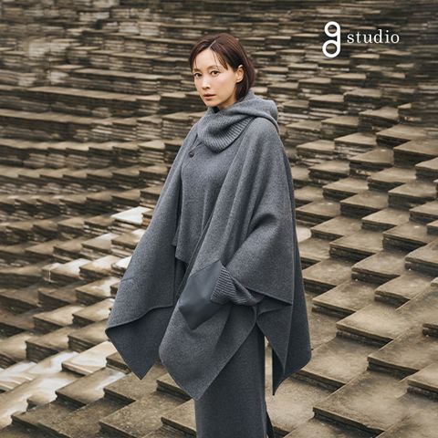 지스튜디오 25FW 퓨어 캐시미어 100 컬렉션 케이프