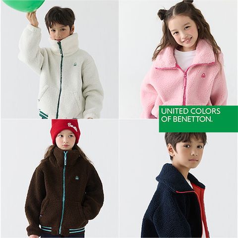 베네통 키즈 BENETTON KIDS 바시티 부클자켓 1종 (B)