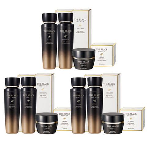 [파격 초특가] 코리아나 더 블랙 프리미어 기초세트(3종x3세트)