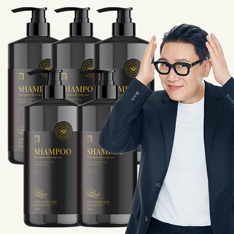 살림백서 흑곡 탈모 샴푸 1L 5개