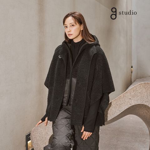 지스튜디오 25FW 프리미엄 알파카블렌드 후드티셔츠