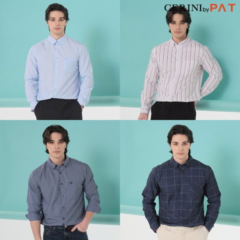 CERINI by PAT 25FW 남성 워셔블 발수 스판 셔츠 4종 