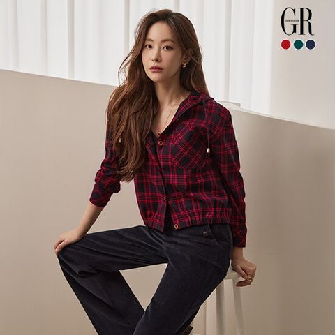 ○25FW 체크 후드 셔츠 점퍼 3종