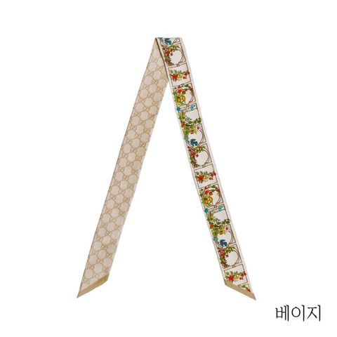 구찌 플로라 실크 넥 스카프(777352)