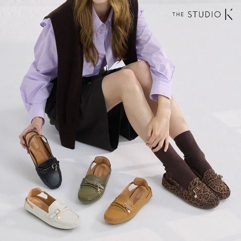 25FW [더스튜디오케이] 천연 소가죽 슬링인 로퍼