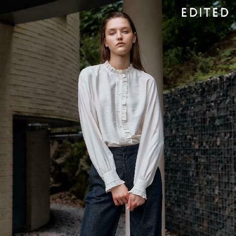 [삼성카드5%할인][25FW 최신상] 에디티드  프릴 블라우스 