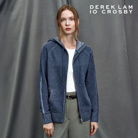 ○25FW 울 블렌드 피그먼트 무드 니트 집업 자켓