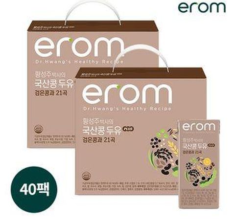 이롬 황성주박사의 국산콩두유 PLUS 검은콩과 21곡 40팩