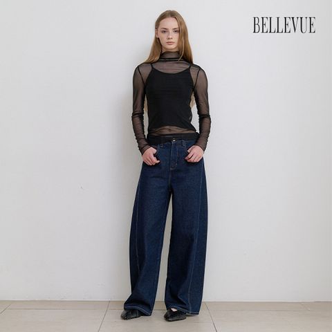 [BELLEVUE] 벨뷰 25FW 커브드 데님 팬츠