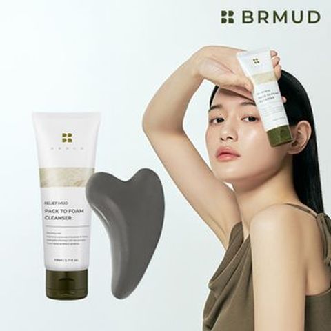 비알머드 릴리프 머드 팩투폼 클렌저 110ml+릴리프 머드 괄사 머드바 솝 85g