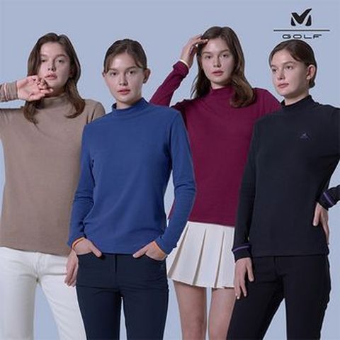 밀레골프 25FW 여성 모크넥 4종