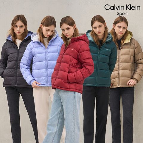 O 캘빈클라인스포츠 25FW 여성 패커블 패딩 점퍼