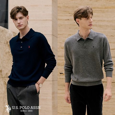 [쿠폰혜택][U.S POLO ASSN.] 25FW 메리노울 니트 2종 남성