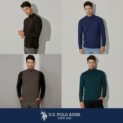[카드 5%할인]USPA 남성 양기모 모크넥 4종