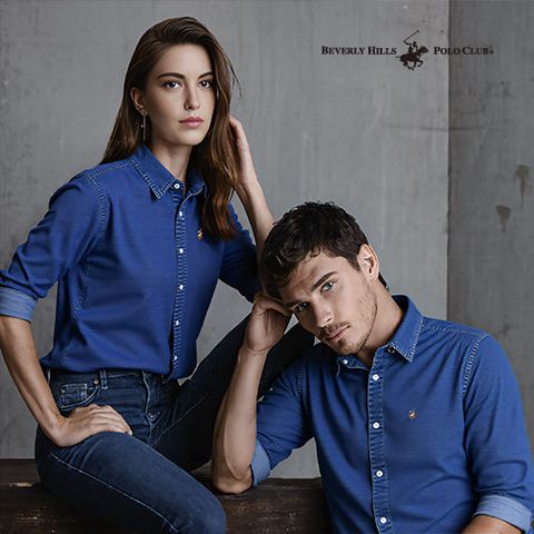 [비버리힐즈폴로클럽] 남녀 데님셔츠 2종