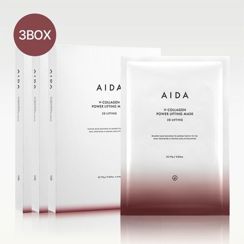 ★롯데단독★[기본패키지]아이다 V콜라겐 파워 리프팅 마스크 3BOX(1BOX 당 4매입)