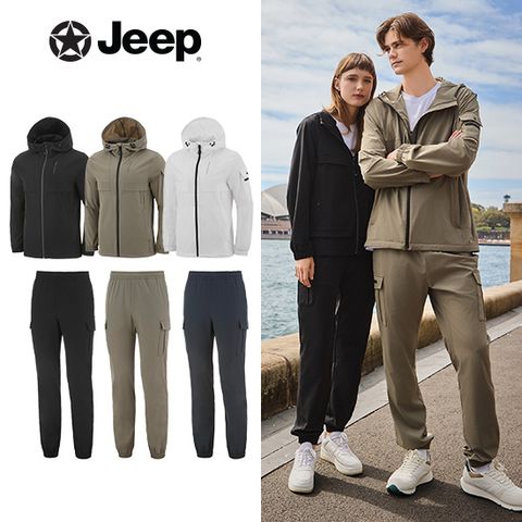 지프 25년 우븐 트랙 수트 2종 남성