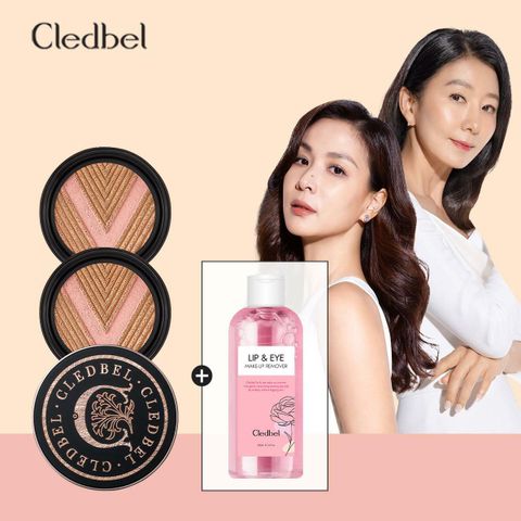 [삼성카드5%할인]끌레드벨글로우 파워 리프트 V 쿠션본품1개(블랙)+리필2개+리무버1개