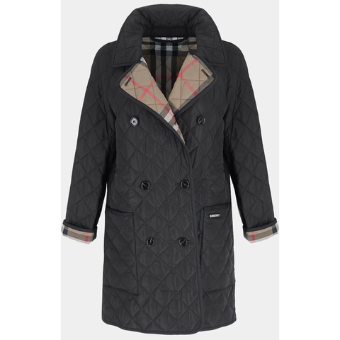 타이팅 롱 퀼팅 자켓