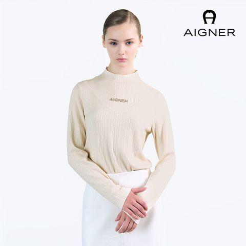 [25FW] 자카드 레터링 니트탑