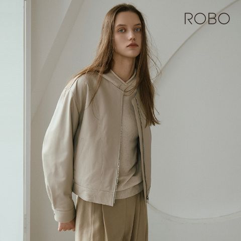 로보 25FW 램스킨 카라리스 레더자켓